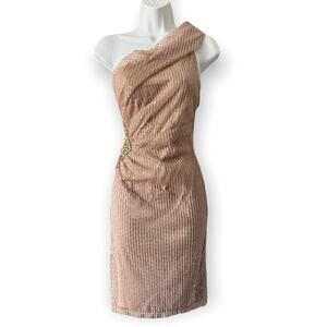 New David Meister One Shoulder Dress